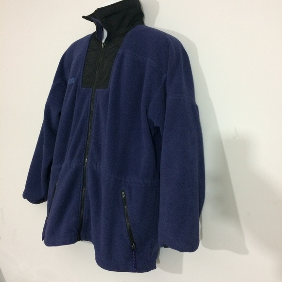 Columbia Mens XL Purple & Black Full Zip-up Fleece - Picture 2 of 6